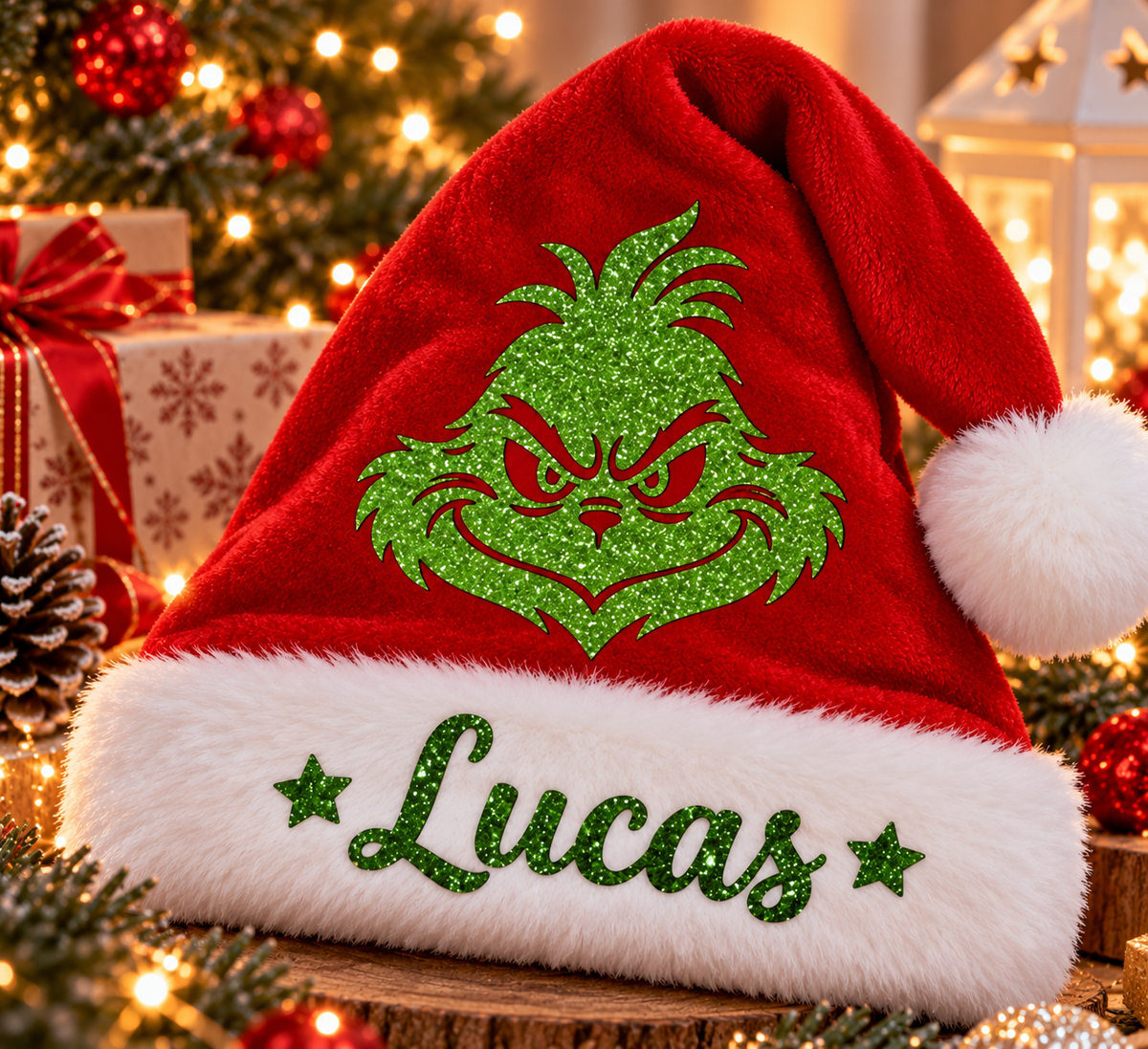 Bonnet de Noël personnalisé avec prénom