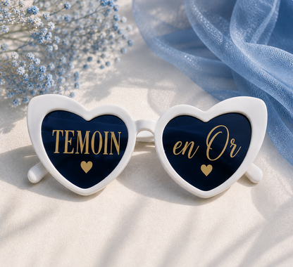 Lunettes cœur personnalisées – Le détail qui fait sensation