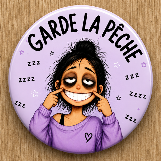 Badges Femme Humoristiques & Sarcastiques – Parce qu’on survit avec du café, du sarcasme et beaucoup d’auto dérision