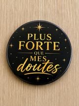 Badge Phrase Positive – Portez vos plus belles pensées