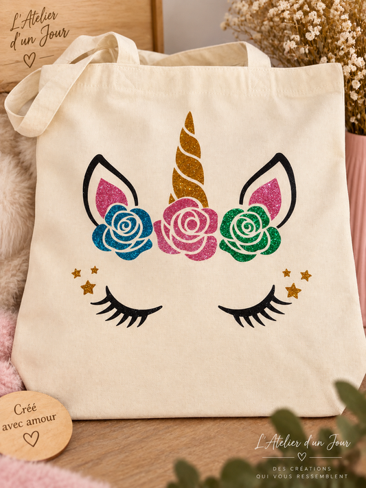Tote bag licorne