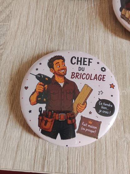 Badge homme humour