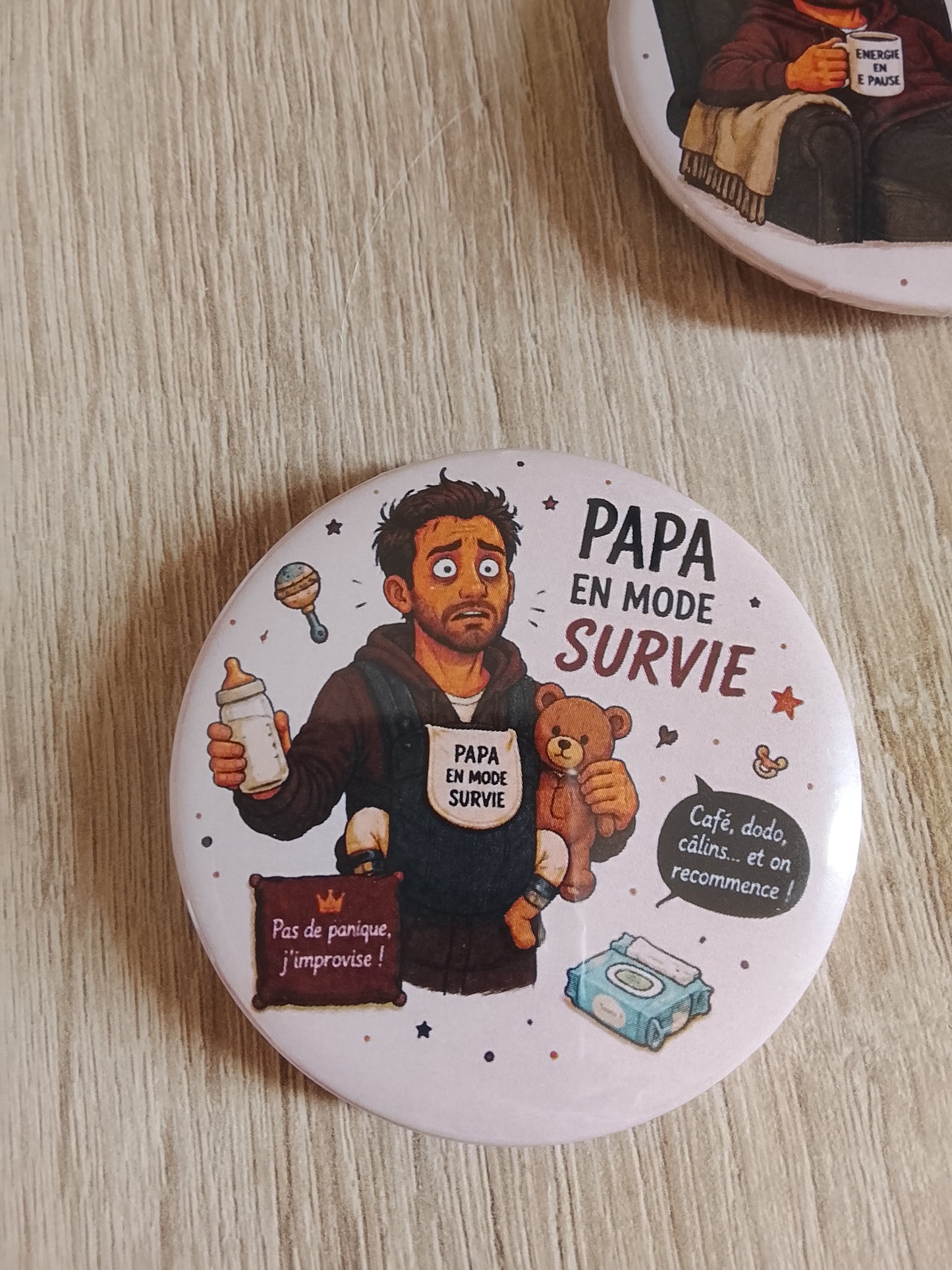 Badge homme humour