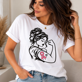 🎀 T-shirt Octobre Rose – Modèle au choix