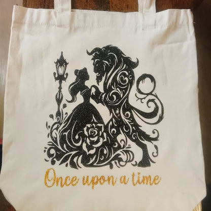 Tote bag personnalisé, illustration Once upon a time